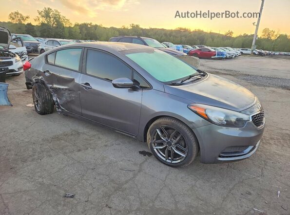 KNAFX4A6XG5584451 2016 KIA FORTE Gray Przód prawy