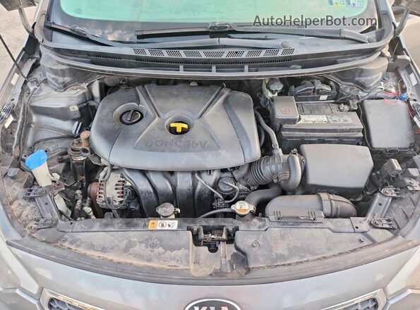 KNAFX4A6XG5584451 2016 KIA FORTE Gray Widok wnętrza z tyłu