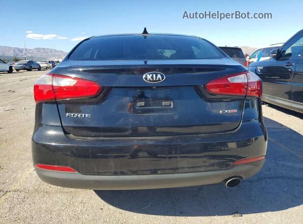 KNAFX4A88G5450748 2016 KIA FORTE Black Հետևի տեսք