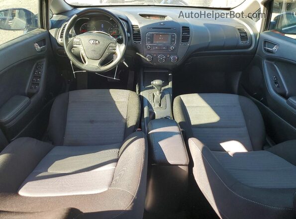 KNAFX4A88G5450748 2016 KIA FORTE Black Առջևի վահանակի տեսք