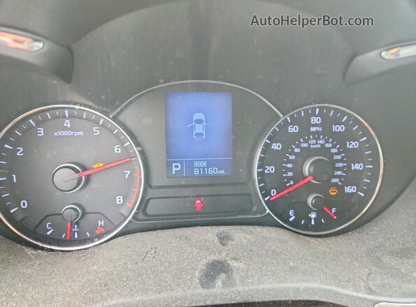 KNAFX4A89G5546629 2016 KIA FORTE White ხელსაწყოთა პანელის ხედი