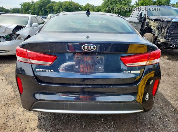KNAGU4LE4H5009698 2017 KIA OPTIMA Blue Հետևի տեսք