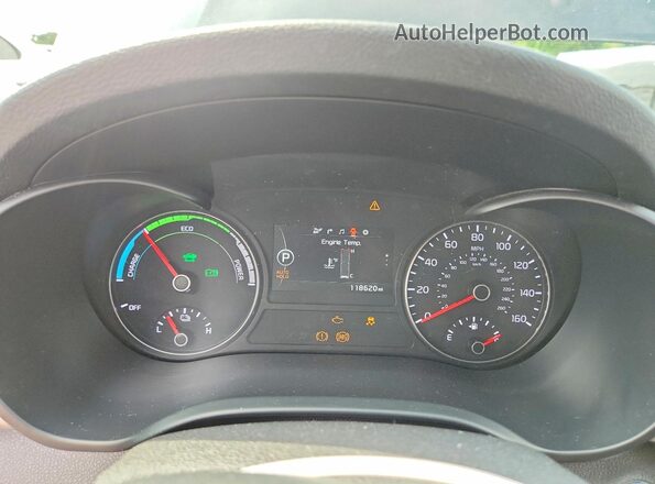 KNAGU4LE4H5009698 2017 KIA OPTIMA Blue Սարքավորումների վահանակի տեսք
