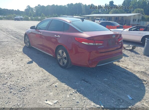 KNAGU4LE9H5010314 2017 KIA OPTIMA HYBRID Красный Задняя левая четверть