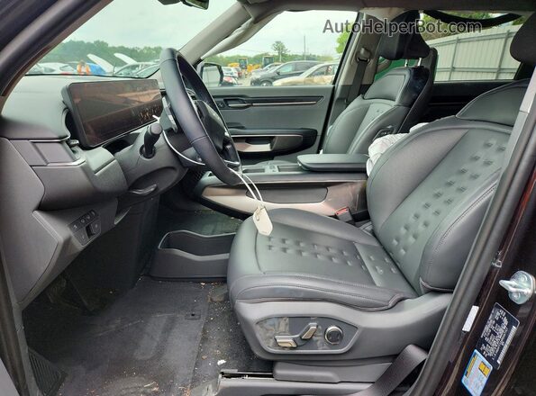KNDAFFS5XR6047707 2024 KIA EV9 Charcoal წინა სალონის ხედი