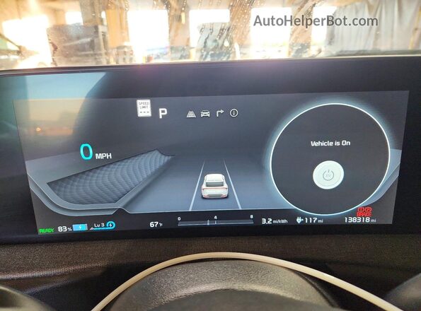 KNDC34LA2P5129919 2023 KIA EV6 Blue ხელსაწყოთა პანელის ხედი