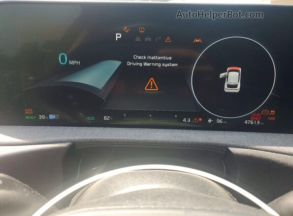 KNDC3DLC9N5053131 2022 KIA EV6 Black Սարքավորումների վահանակի տեսք