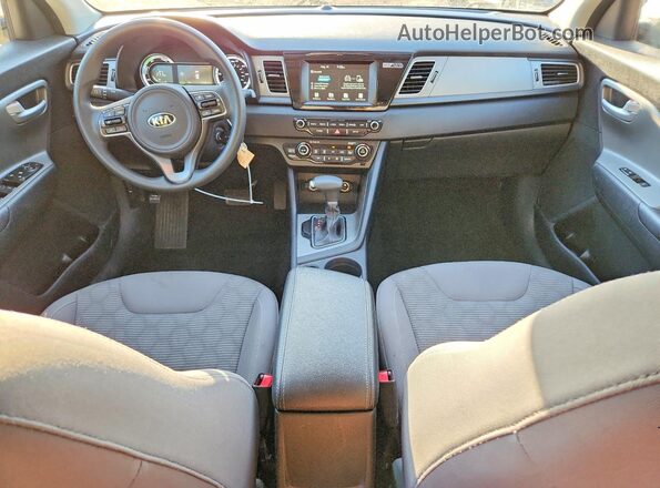 KNDCB3LC4H5045696 2017 KIA NIRO Белый Вид панели приборов