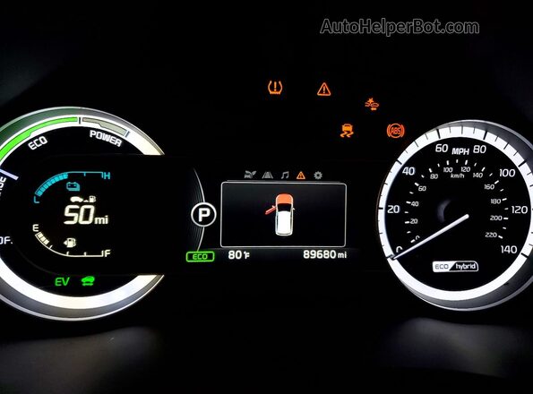 KNDCB3LC9H5069783 2017 KIA NIRO Black Instrument cluster view