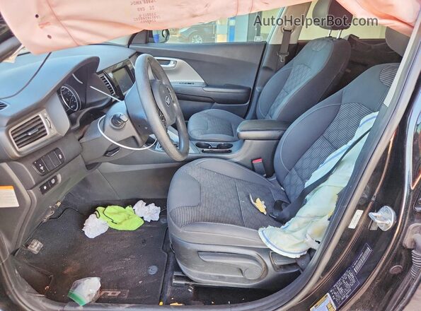 KNDCB3LCXH5099519 2017 KIA NIRO Black Vista interior delantera