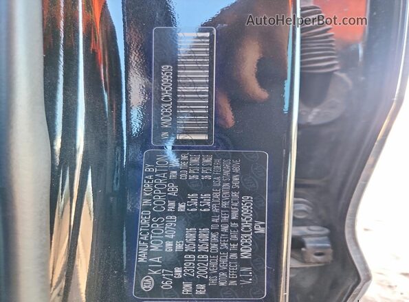 KNDCB3LCXH5099519 2017 KIA NIRO Black Vista del compartimento del motor