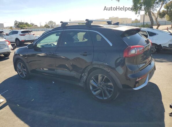 KNDCC3LC1H5095694 2017 KIA NIRO Черный Задняя левая четверть