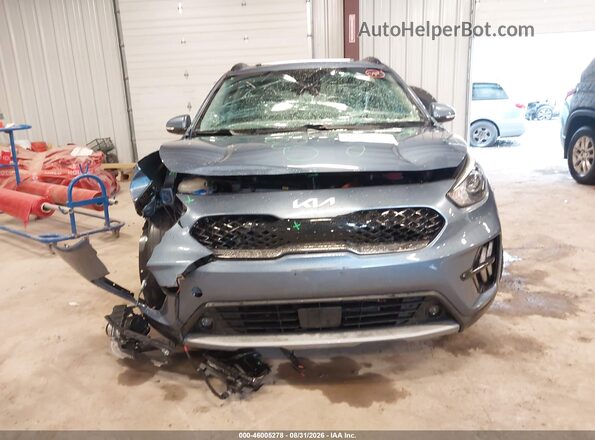 KNDCC3LC2N5536681 2022 KIA NIRO Blue Widok zestawu wskaźników