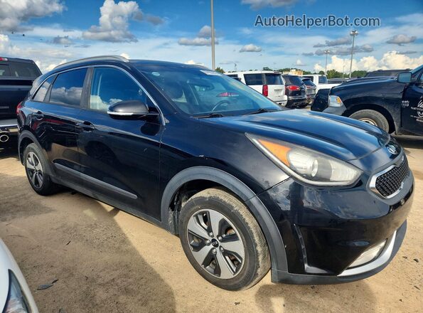 KNDCC3LC4H5065900 2017 KIA NIRO Черный Передняя правая четверть