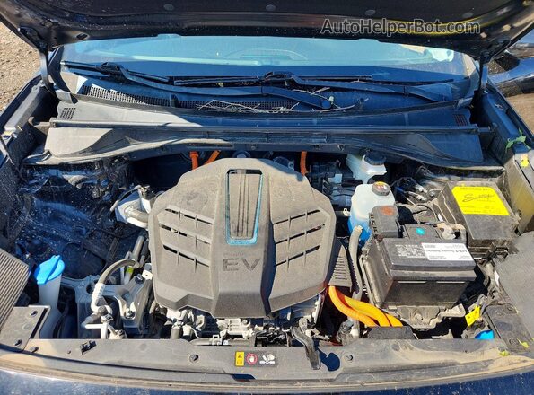 KNDCC3LG3L5074387 2020 KIA NIRO Black Widok wnętrza z tyłu