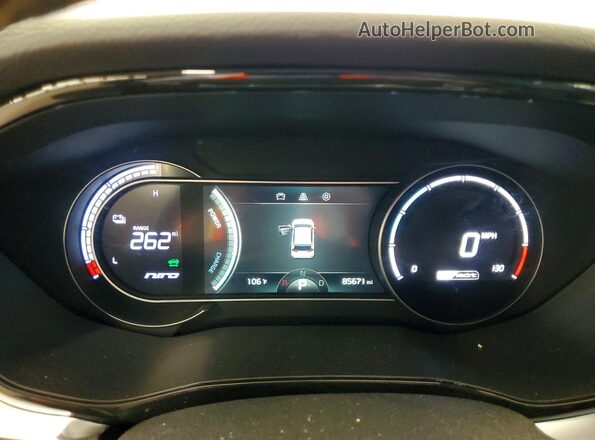KNDCC3LG5N5159749 2022 KIA NIRO Gray Instrument cluster view