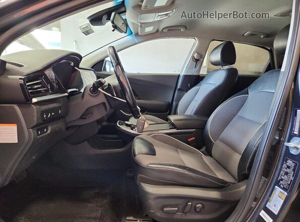 KNDCC3LG9N5160595 2022 KIA NIRO Black Widok wnętrza z przodu