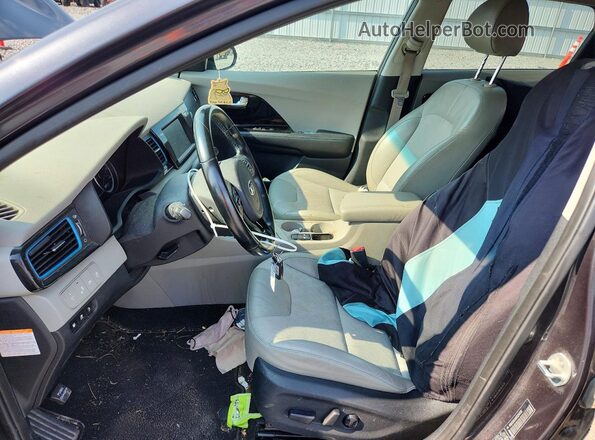 KNDCD3LD6K5254531 2019 KIA NIRO Gray Вид салону спереду