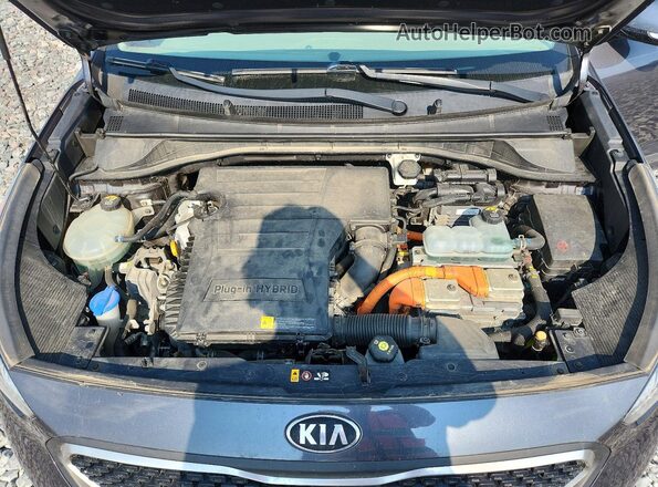 KNDCD3LD6K5254531 2019 KIA NIRO Gray Вид задньої частини салону