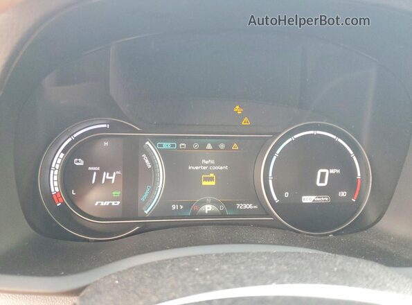 KNDCE3LG5K5017861 2019 KIA NIRO Серый Вид щитка приборов