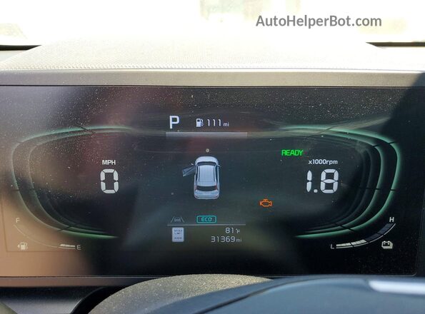 KNDCP3LE1R5188464 2024 KIA NIRO Black Instrument cluster view