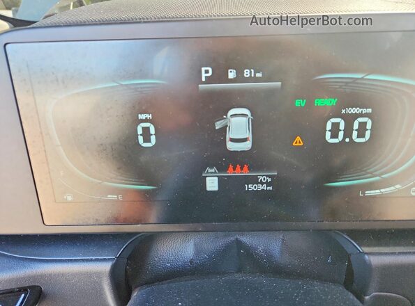 KNDCP3LE9T5329076 2026 KIA NIRO White Widok zestawu wskaźników