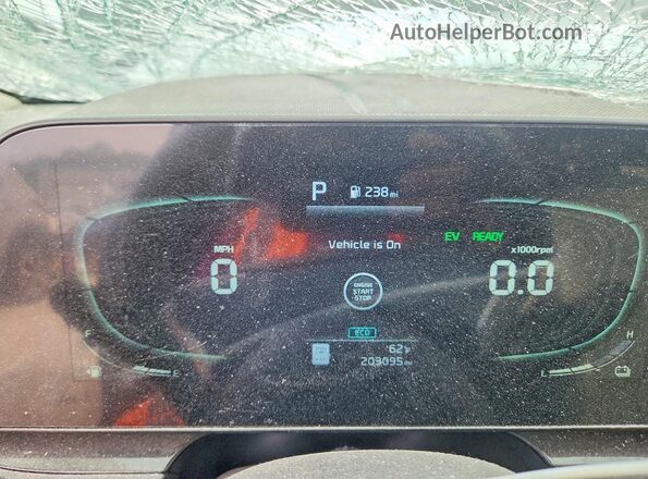 KNDCR3LE3P5035771 2023 KIA NIRO Gray ხელსაწყოთა პანელის ხედი