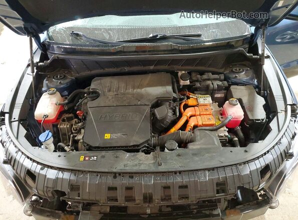 KNDCR3LE6P5036087 2023 KIA NIRO Blue ძრავის განყოფილების ხედი