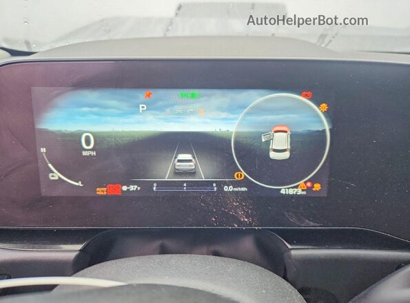 KNDCT3L14P5014331 2023 KIA NIRO Синий Вид щитка приборов