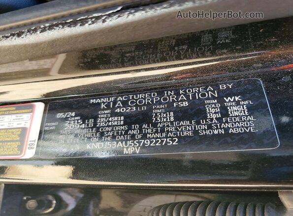 KNDJ53AU5S7922752 2025 KIA SOUL Black Widok komory silnika