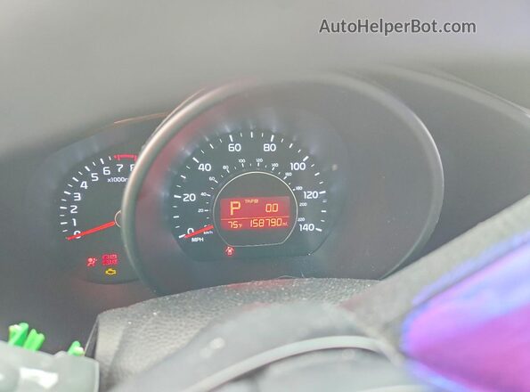 KNDJN2A29G7287261 2016 KIA SOUL Black Instrument cluster view