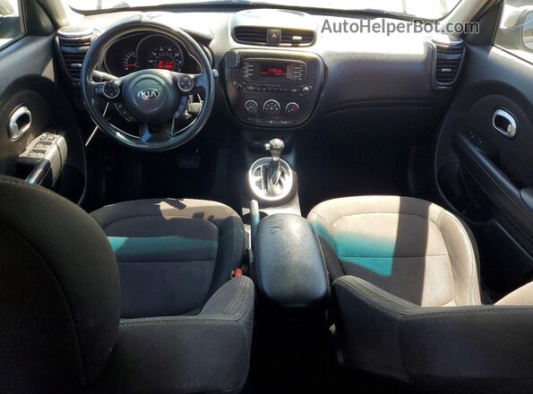 KNDJN2A2XG7269593 2016 KIA SOUL Gray Widok deski rozdzielczej