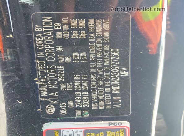 KNDJN2A2XG7272560 2016 KIA SOUL Black Engine compartment view