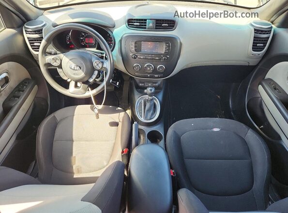 KNDJN2A2XG7364302 2016 KIA SOUL Black Вид панелі приладів