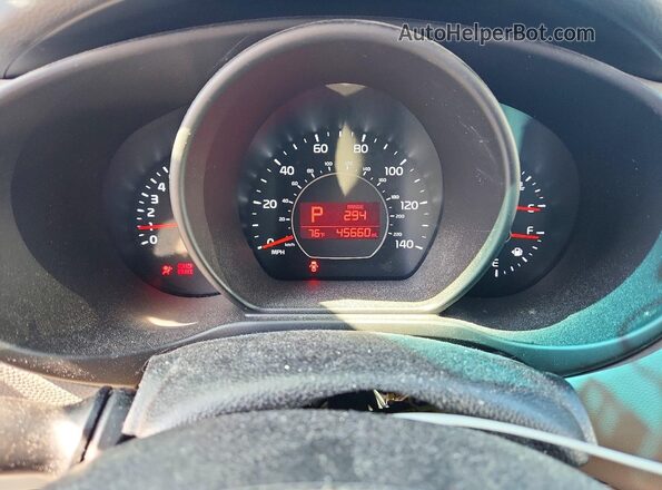 KNDJN2A2XG7364302 2016 KIA SOUL Black Вид щитка приладів