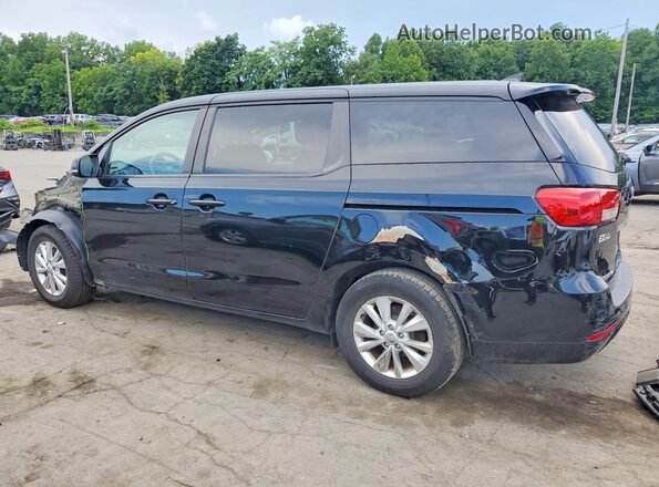 KNDMB5C15J6387804 2018 KIA SEDONA Black Tył lewy