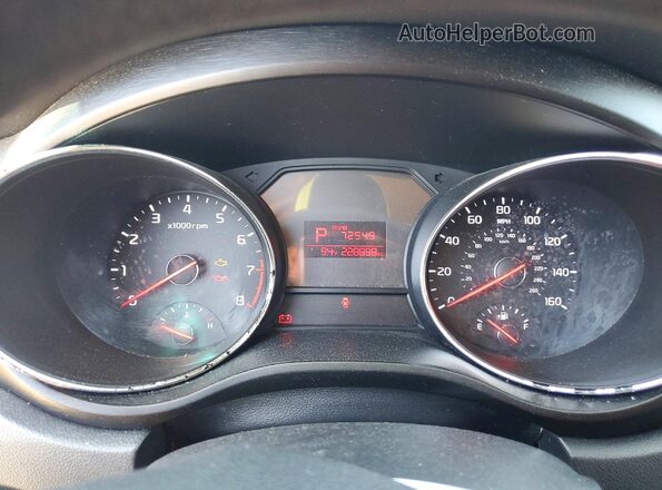 KNDMB5C16G6089688 2016 KIA SEDONA Maroon Вид щитка приладів