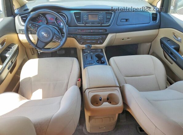 KNDMB5C16G6089688 2016 KIA SEDONA Maroon Вид панелі приладів