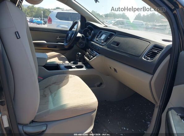 KNDMB5C16G6111091 2016 KIA SEDONA Black Սալոնի դիմացի տեսք