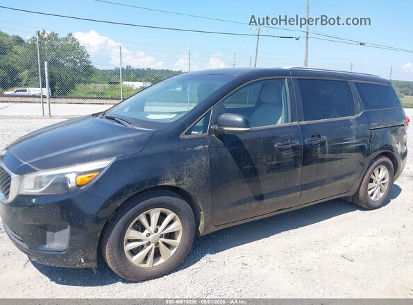 KNDMB5C16G6111091 2016 KIA SEDONA Black Դիմացի տեսք