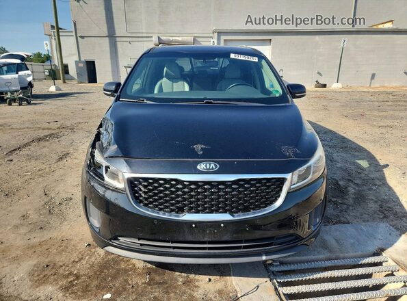 KNDMB5C18H6284287 2017 KIA SEDONA Black წინა ხედი