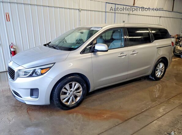 KNDMB5C1XG6103463 2016 KIA SEDONA Серебряный Задняя левая четверть