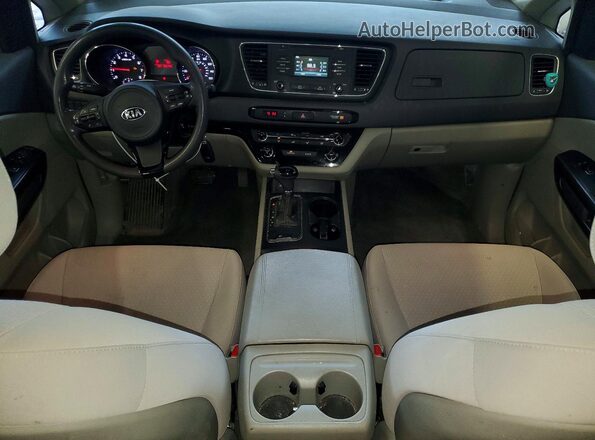 KNDMB5C1XG6103463 2016 KIA SEDONA Серебряный Вид щитка приборов