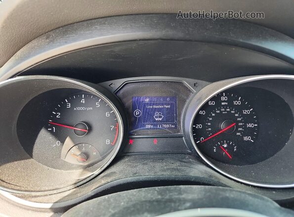 KNDMB5C1XH6281181 2017 KIA SEDONA Gray ხელსაწყოთა პანელის ხედი