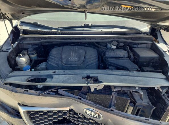 KNDMB5C1XH6281181 2017 KIA SEDONA Gray ძრავის განყოფილების ხედი