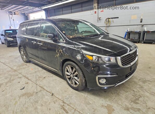 KNDME5C17H6278973 2017 KIA SEDONA Black წინა მარჯვენა