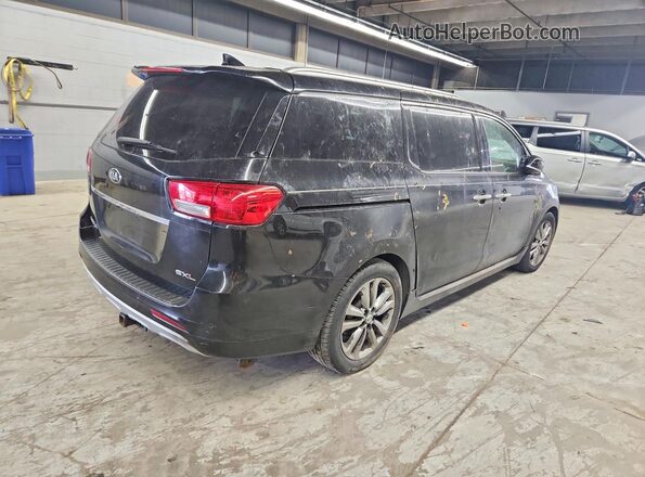 KNDME5C17H6278973 2017 KIA SEDONA Black უკანა მარჯვენა
