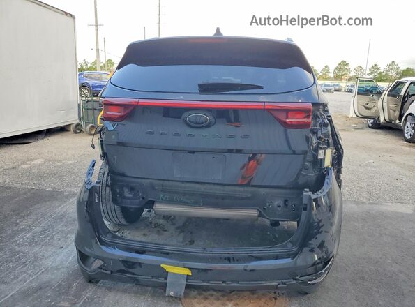 KNDP63AC8N7989705 2022 KIA SPORTAGE Black Вид ззаду
