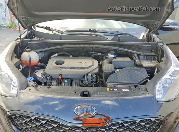 KNDP63AC8N7989705 2022 KIA SPORTAGE Black Вид підкапотного простору