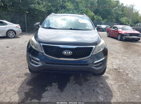 KNDPCCAC9G7828811 2016 KIA SPORTAGE Black Widok zestawu wskaźników